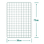 Wire Mesh Panels - 50mm (2") Square Holes - Green PVC Coated Fencing Sheet