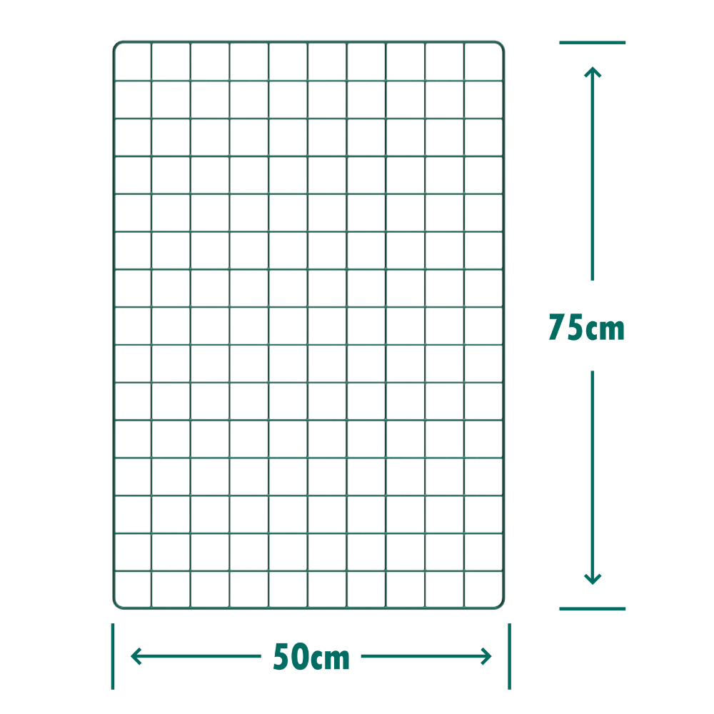 Wire Mesh Panels - 50mm (2") Square Holes - Green PVC Coated Fencing Sheet