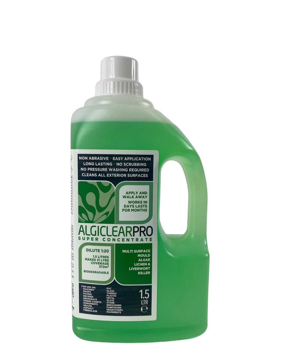Outdoor cleaning treatments for patios and decking