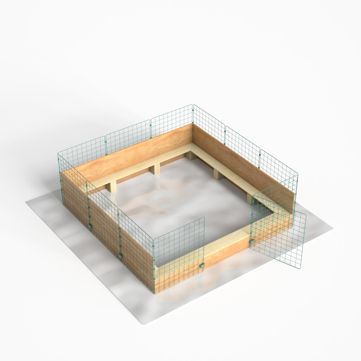 1.5m whelping pen with the door open