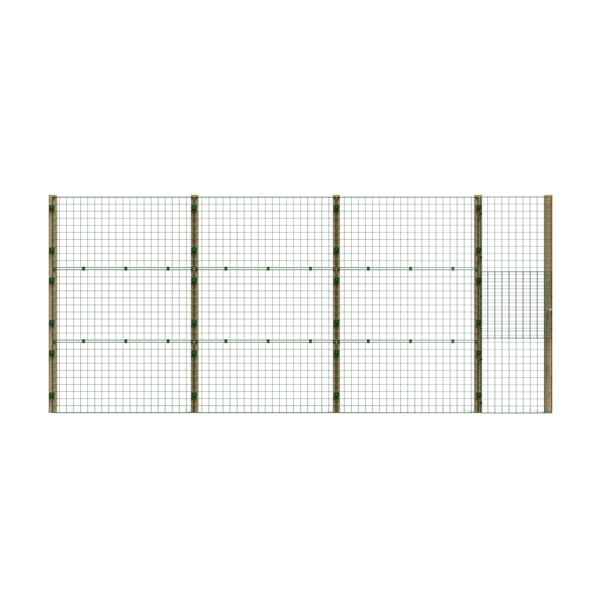 1m high 50mm mesh permanent fencing