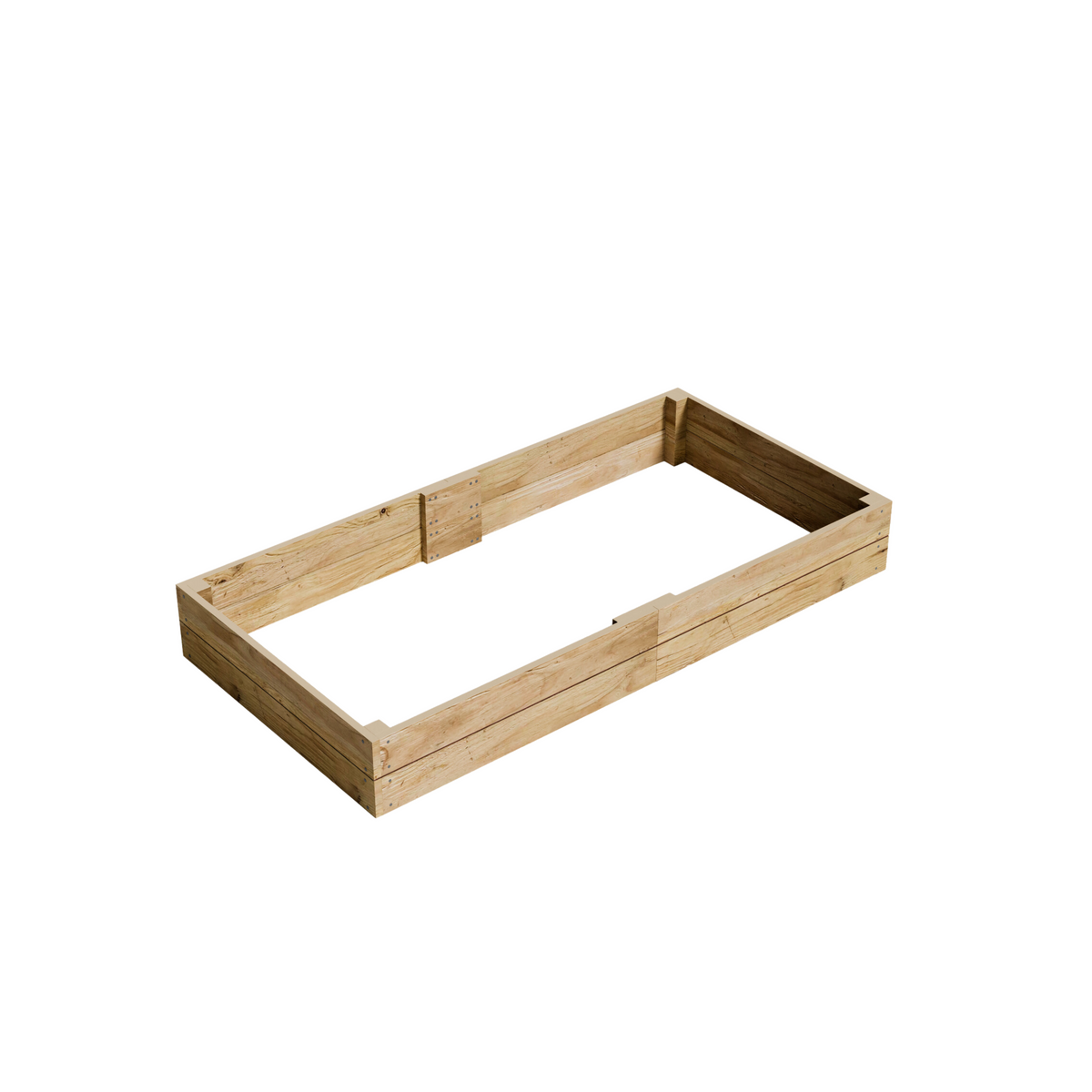FSC treated timber raised bed in a garden