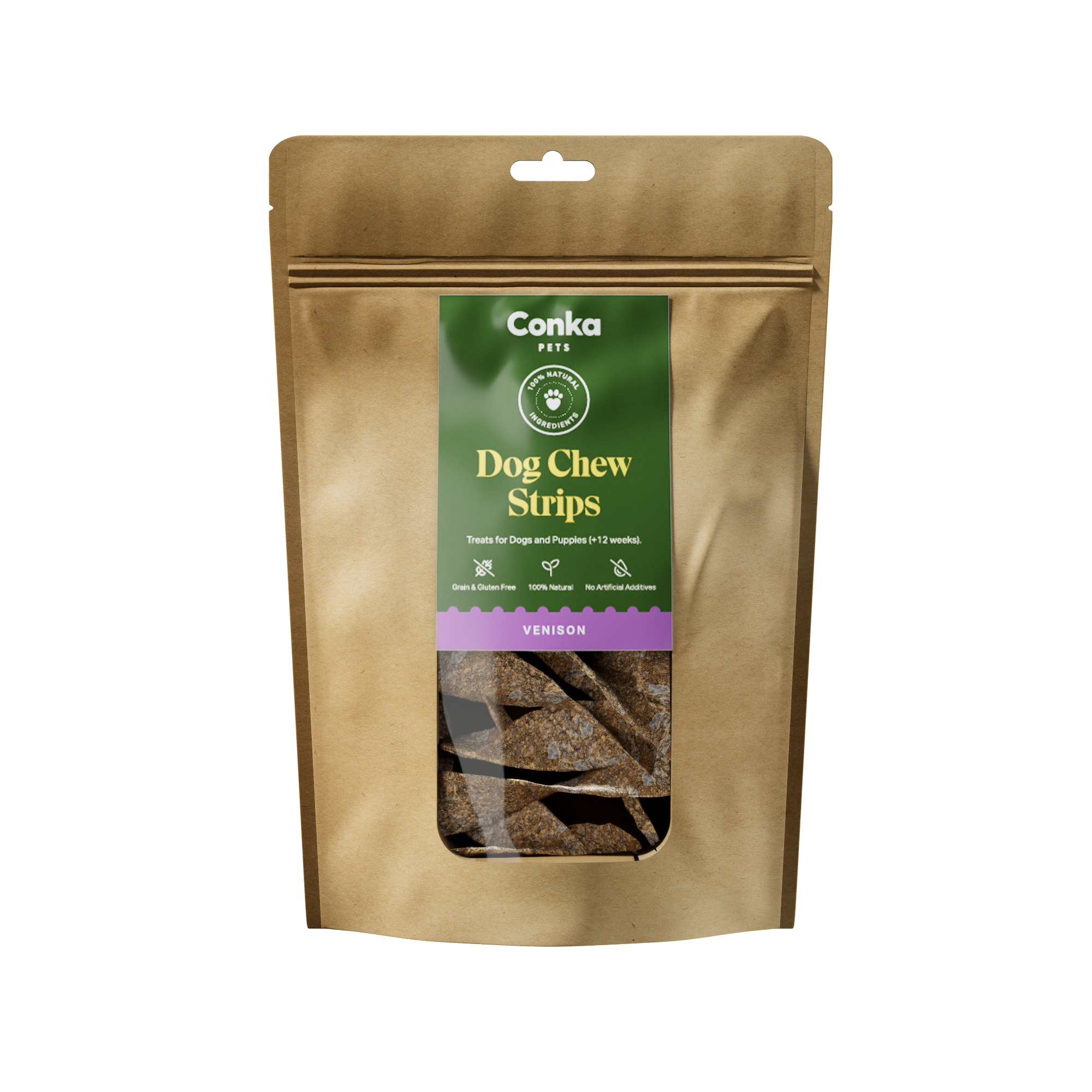 100% Natural Venison Dog Chews