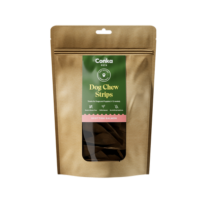 100% Natural Salmon Strips Dog Chews
