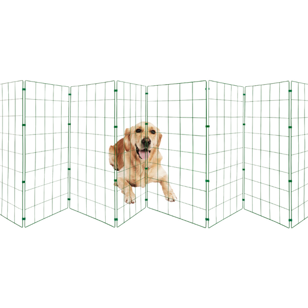 Folding Dog Fence 1m High – Standard 100 x 125mm Mesh – Portable Garden Panels