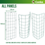 Flexigro Garden Trellis Plant Support Flat Panels Wall Plant Support Mesh For Climbing Plants