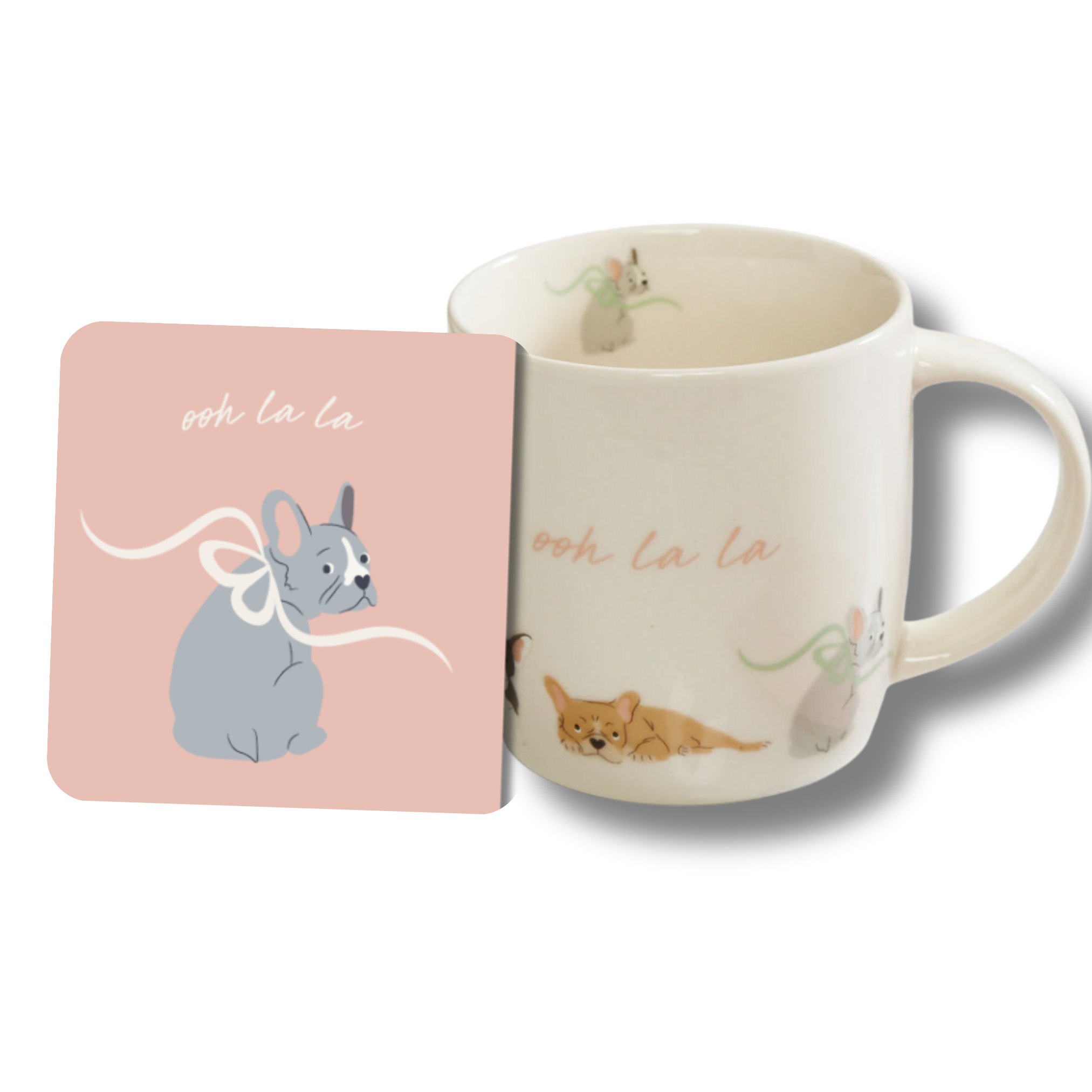 French Bulldog Mug & Coaster Set