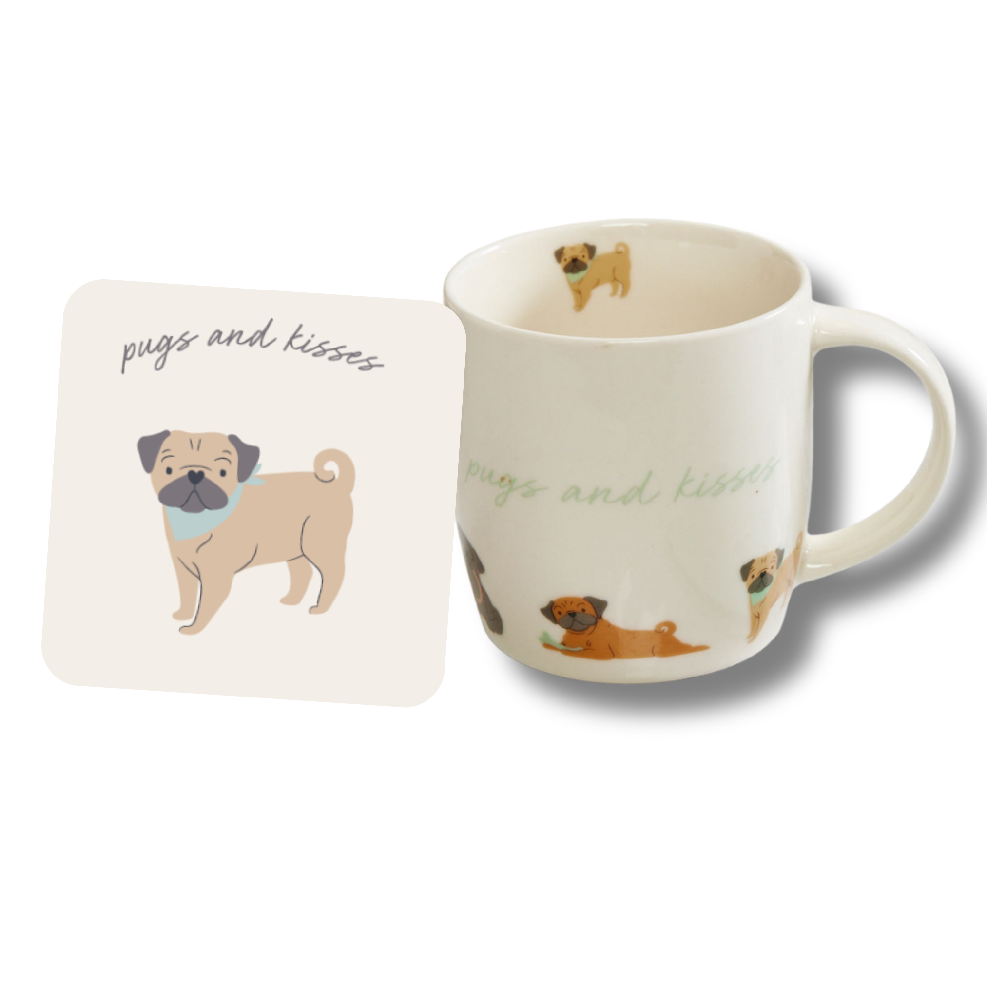 Pug Mug & Coaster Set
