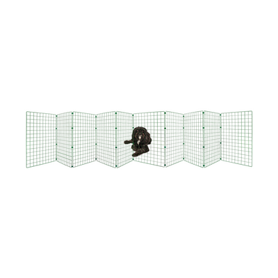 Folding Dog Fence - 75cm High (50mm x 50mm Mesh) Ideal for Puppy/Small Dogs