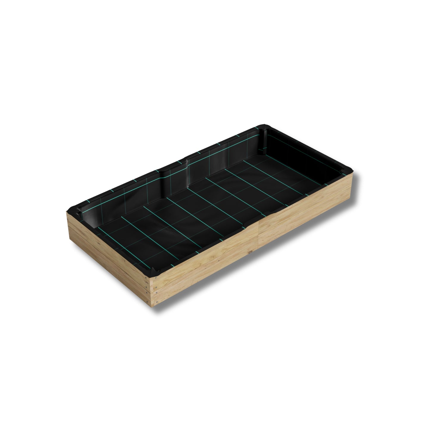 Wooden Garden Raised Grow Beds With Liner - FSC Treated Timber - Various Sizes
