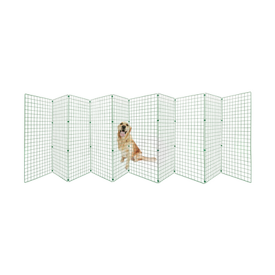 Folding Dog Fence - 1.2m High (50mm x 50mm Mesh) Ideal for Puppy/Small Dogs