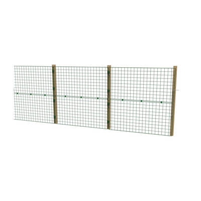 Permanent Dog Fence 1m High – 50mm Puppy-Proof Mesh – Posts & Panels Kit