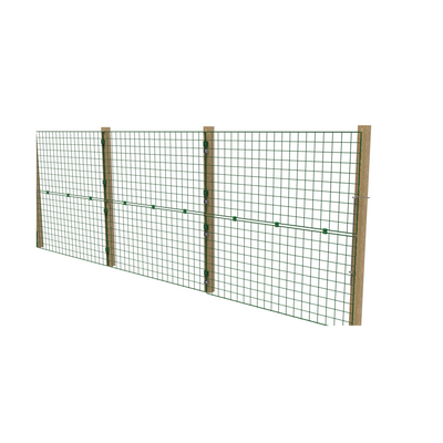 Permanent Dog Fence 1m High – 50mm Puppy-Proof Mesh – Posts & Panels Kit