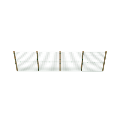 Permanent Dog Fence 1m High – 50mm Puppy-Proof Mesh – Posts & Panels Kit