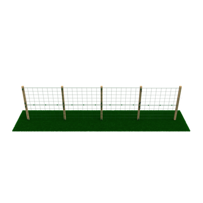 Permanent Dog Fence 1m High – Standard 100 x 125mm Mesh – Posts & Panels Kit