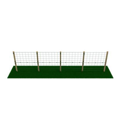 1m High Standard 100mm x 125mm Mesh Permanent Fence