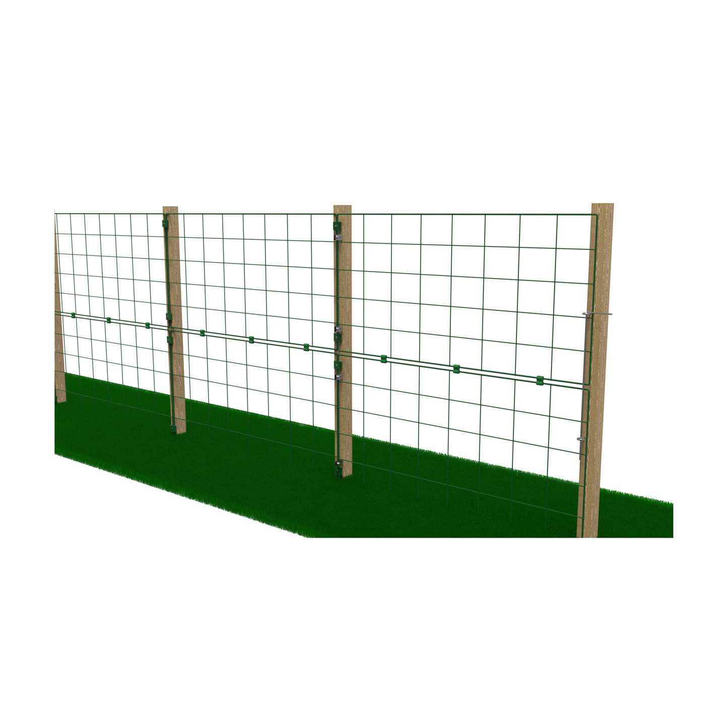 1m High Standard Mesh Permanent Garden Fence