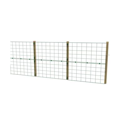 Permanent Dog Fence 1m High – Standard 100 x 125mm Mesh – Posts & Panels Kit