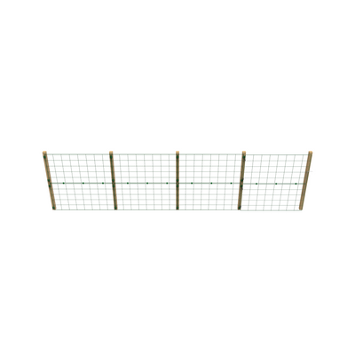 Permanent Dog Fence 1m High – Standard 100 x 125mm Mesh – Posts & Panels Kit