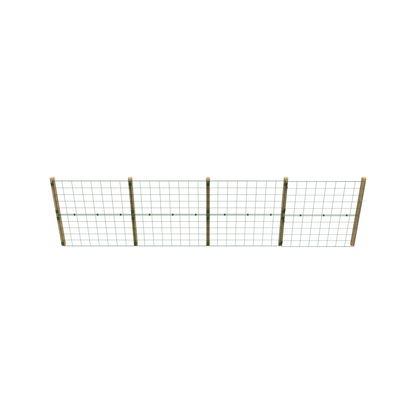 1m High Standard 100mm x 125mm Mesh Permanent Fence