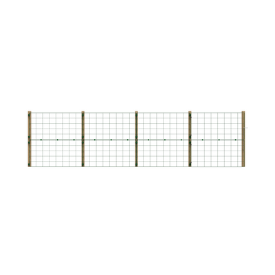 1m High Standard Mesh Permanent Garden Fence