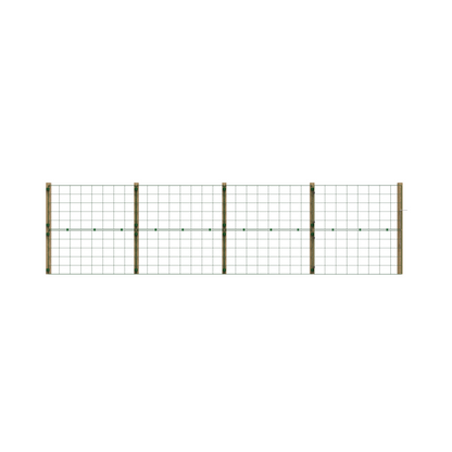 1m High Standard 100mm x 125mm Mesh Permanent Fence