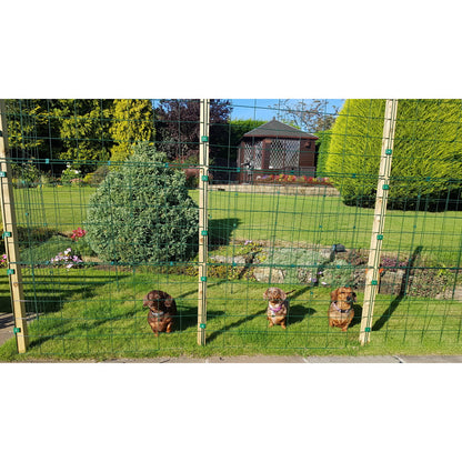 1.5m High Outdoor Mesh Panel Fence – Ideal for All Dogs