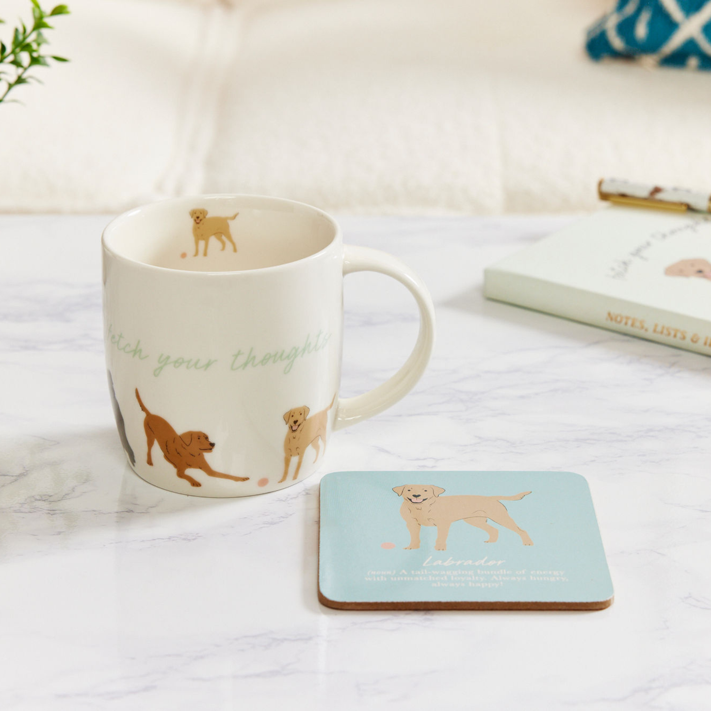 Labrador Mug & Coaster Set