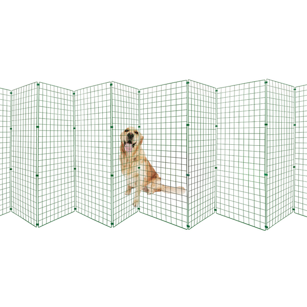 Folding Dog Fence 1.2m High – 50mm Mesh – Tall Panels for Jumpers