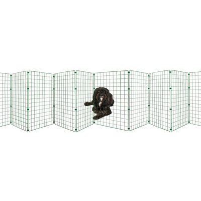 Folding Dog Fence - 75cm High (50mm x 50mm Mesh) Ideal for Puppy/Small Dogs