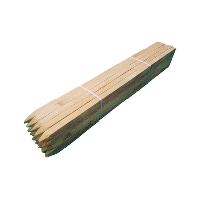 Tanalised Tree Stakes Posts 1.2m (4ft Long) 32mm x 32mm Square - Pointed