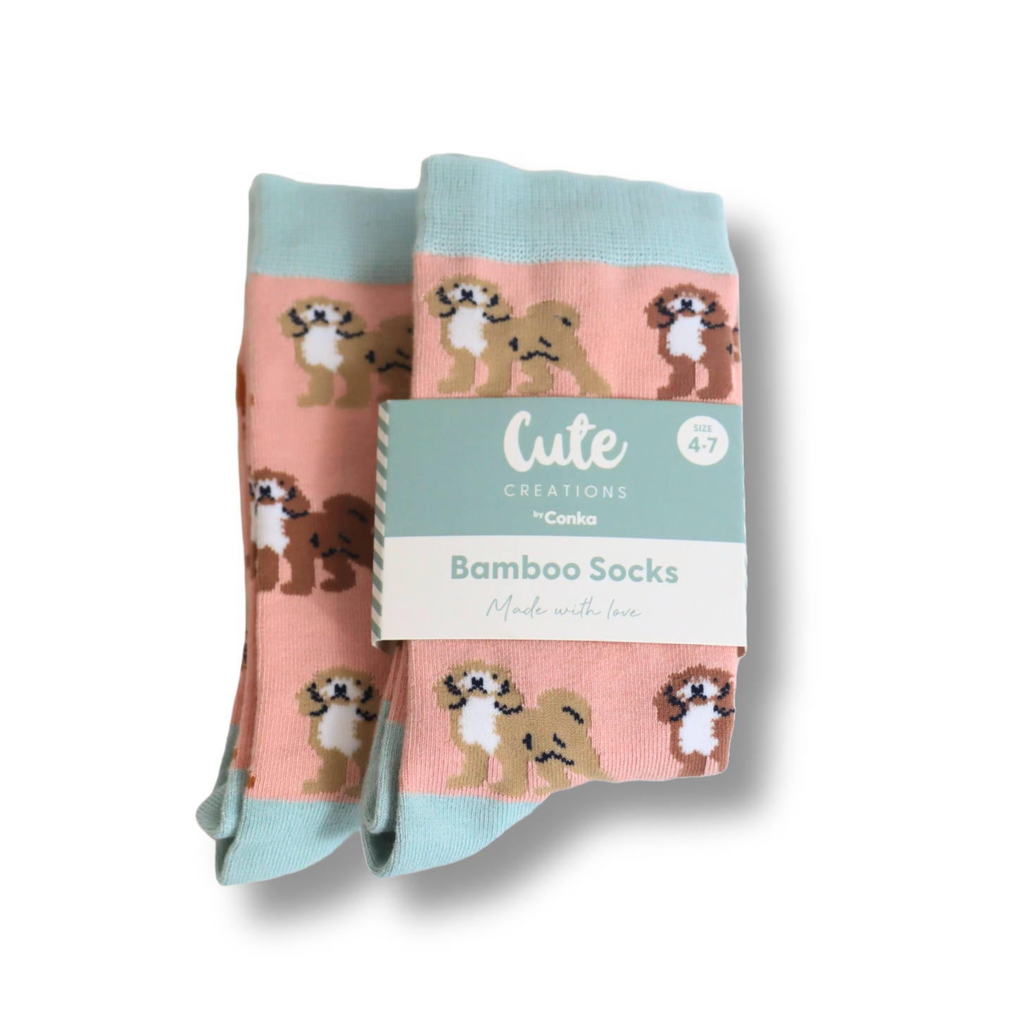 Bamboo Socks with Cockapoo Dog Design