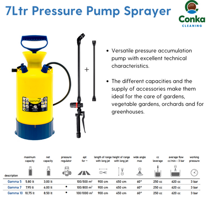 DiMartino 7 Ltr Garden Pressure Sprayer