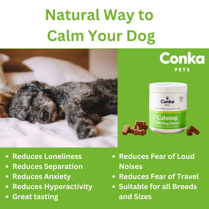 Conka Pets Calming Treats For Dogs (Pork Flavour) 120 Chews