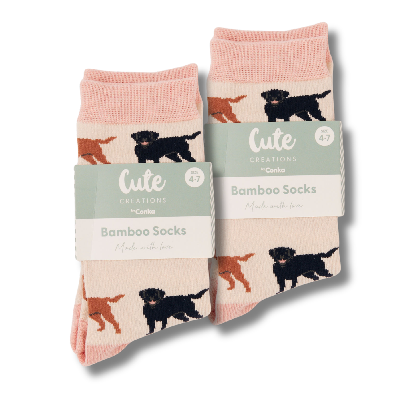 Bamboo Socks with Labrador Dog Design