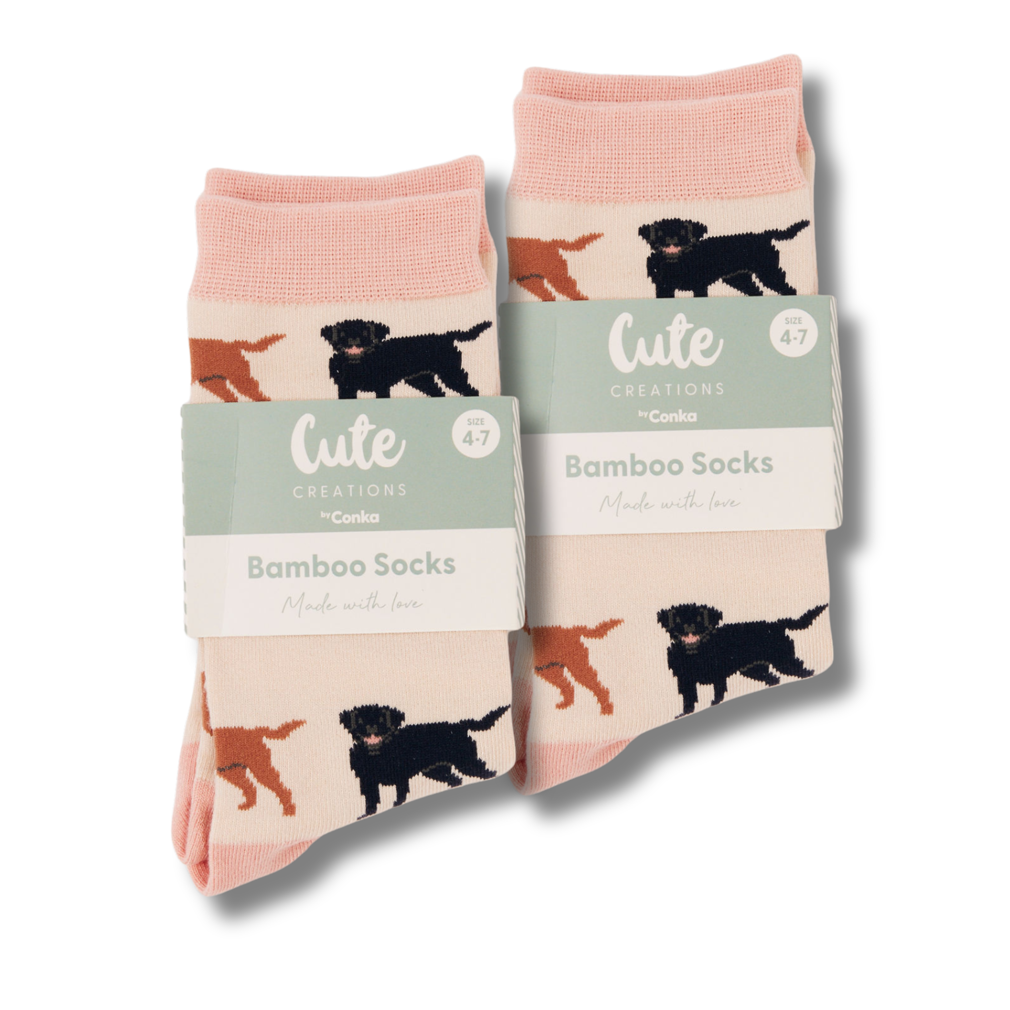 Bamboo Socks with Labrador Dog Design