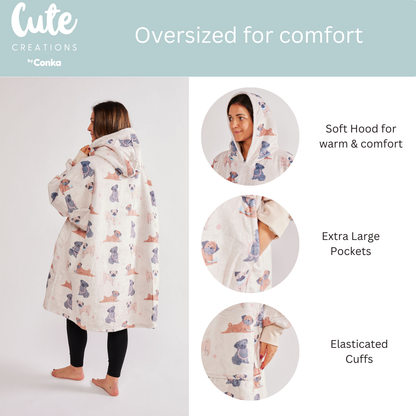 PUG HOODIE - One size