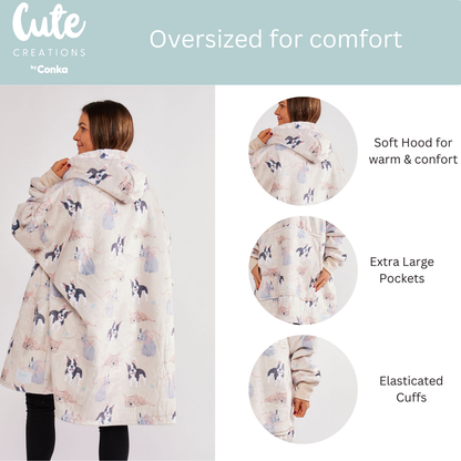 French Bulldog Design HOODIE - One size