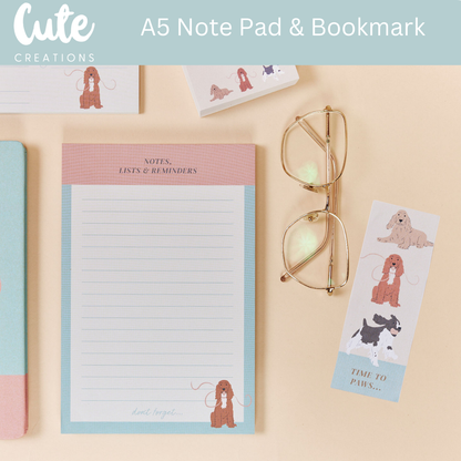 Paws 'n' Plan Spaniel Dog Lovers 7 Piece Stationery Gift Set