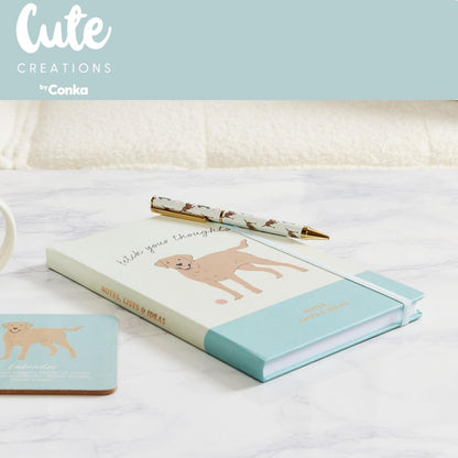 Labrador Dog Pen - Premium Black Writing Pen with Adorable Labrador Design