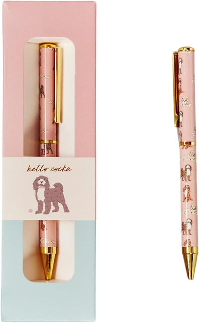 Cockapoo Dog Pen - Premium Black Writing Pen with Adorable Cockapoo Design