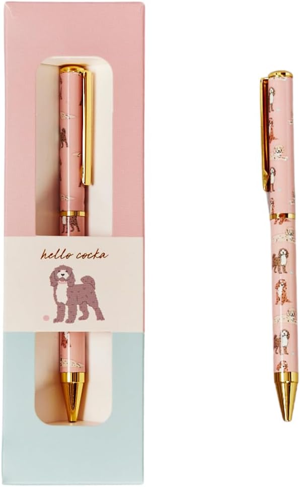 Cockapoo Dog Pen - Premium Black Writing Pen with Adorable Cockapoo Design