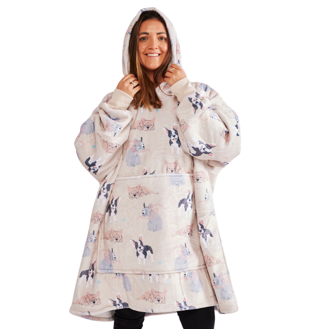 French Bulldog Design HOODIE - One size