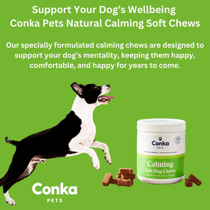 Conka Pets Calming Treats For Dogs (Pork Flavour) 120 Chews