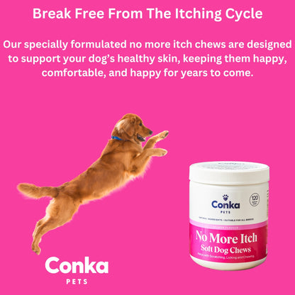 Conka Pets No More Itch Salmon Flavoured Dog Chews