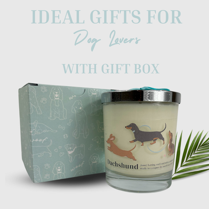 Dachshund Sausage Dog Luxury Candle