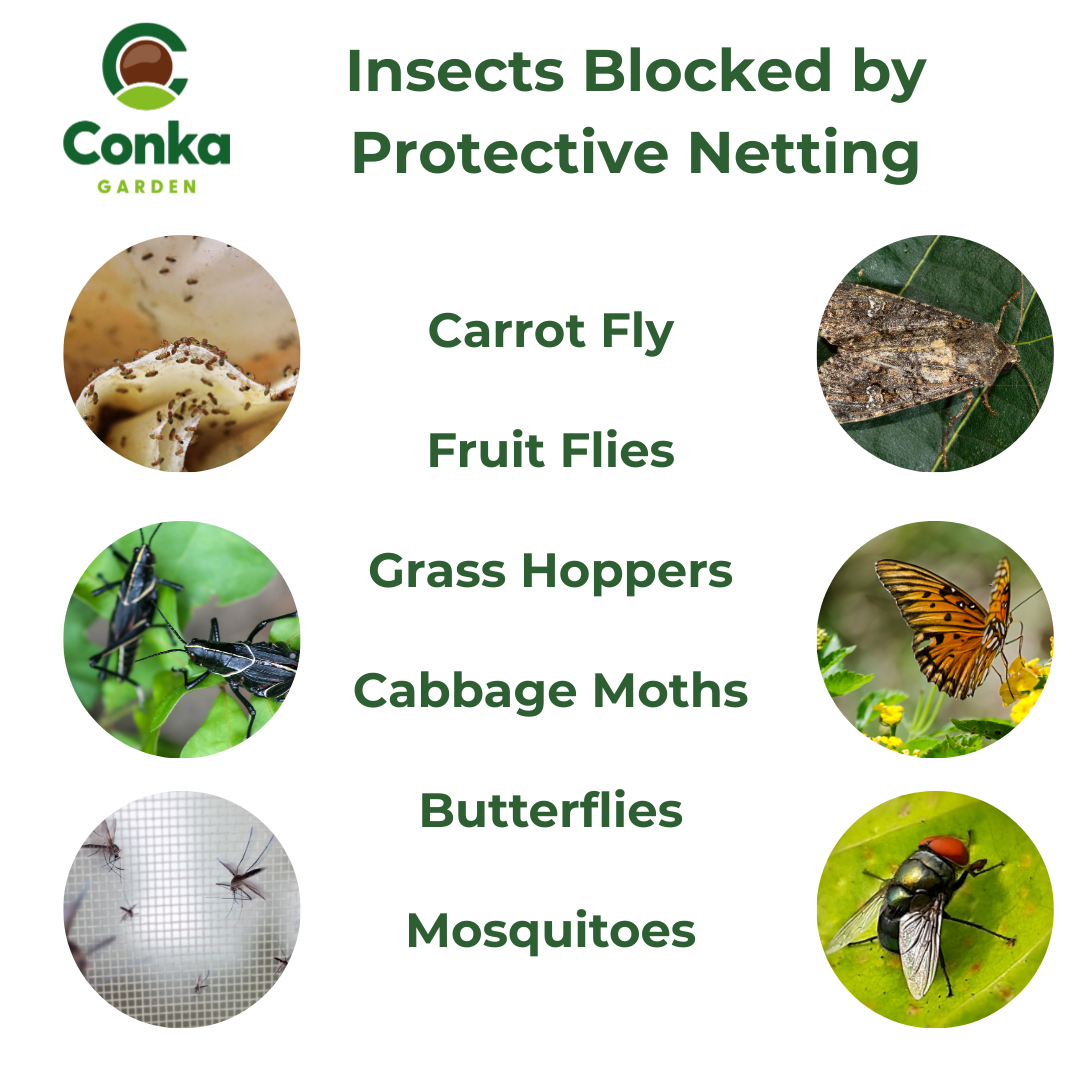 Insect Netting for Plants, Crops, Fruit and Flower Protection.