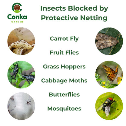 Insect Netting for Plants, Crops, Fruit and Flower Protection.