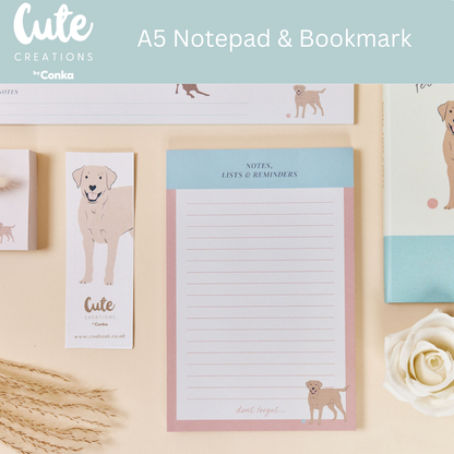 Paws 'n' Plan Labrador Design 7 Piece Stationery Gift Set