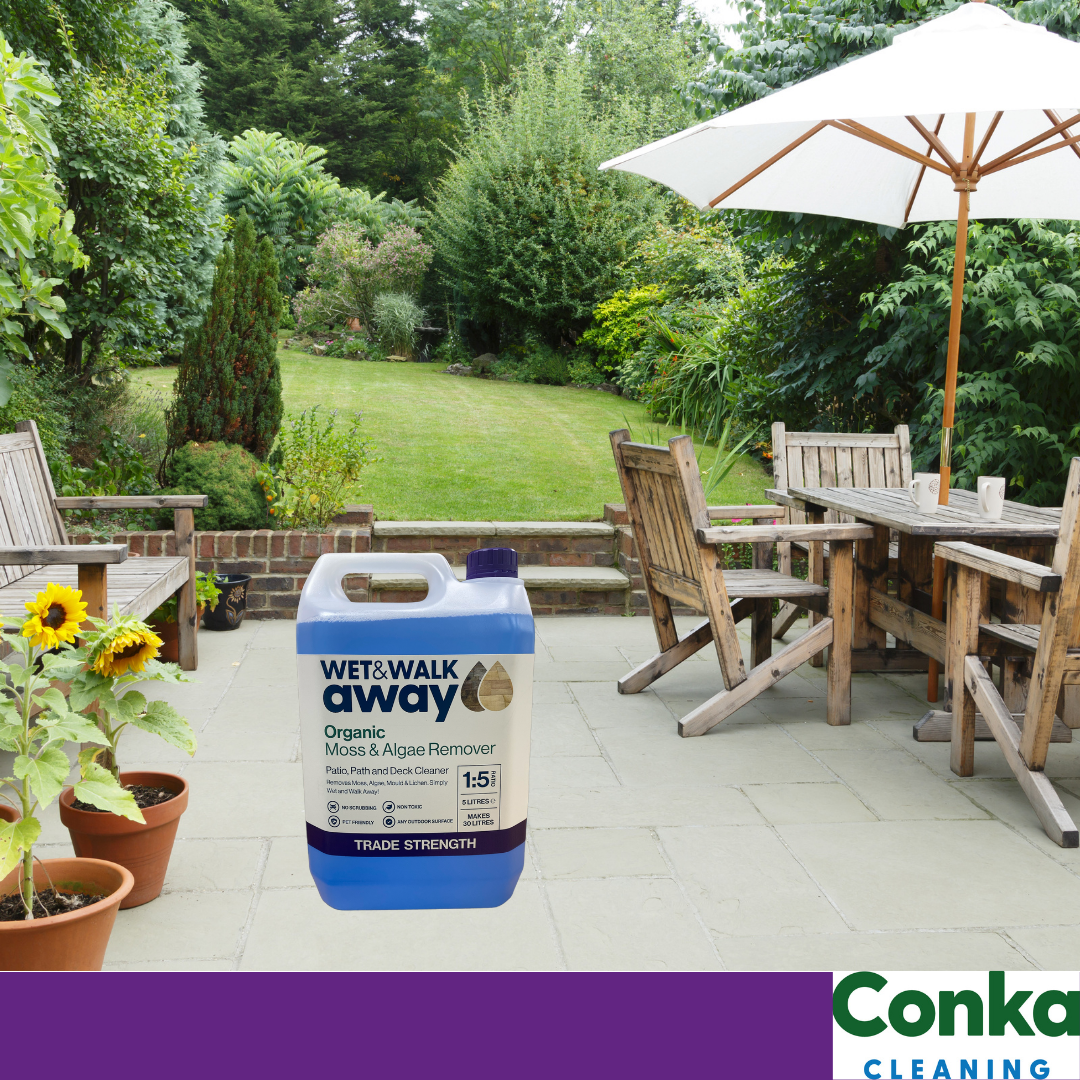 Wet & Walk Away Organic Moss & Algae Remover, Patio Cleaner, Mould, Lichen Remover Concentrate